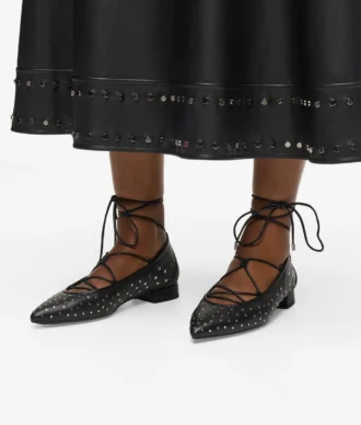 Ballerines Kerrie à lacets longs