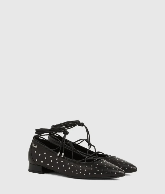 Ballerines Kerrie à lacets longs