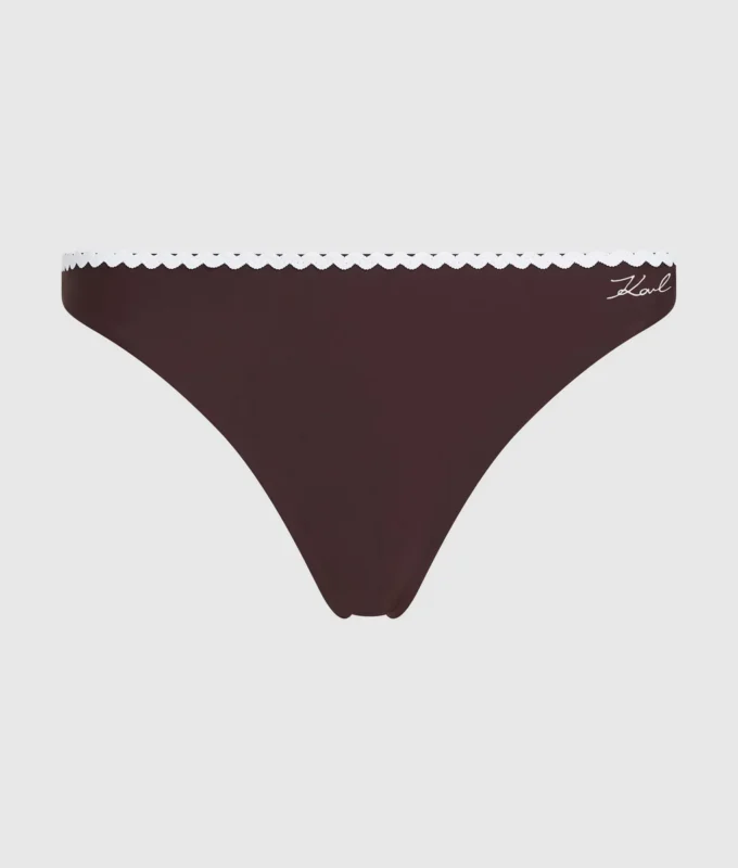 Bas de bikini festonné