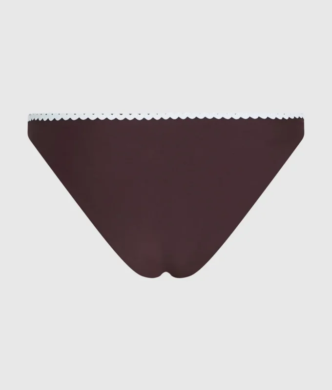 Bas de bikini festonné