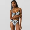 Bas de bikini à imprimé éventail Bas de bikini à imprimé éventail