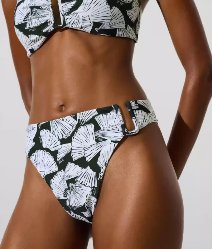 Bas de bikini à imprimé éventail Bas de bikini à imprimé éventail