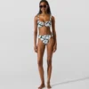Bas de bikini à imprimé éventail Bas de bikini à imprimé éventail