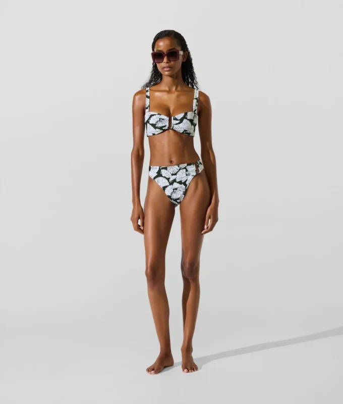 Bas de bikini à imprimé éventail Bas de bikini à imprimé éventail