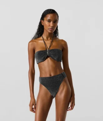 Bas de bikini métallisé