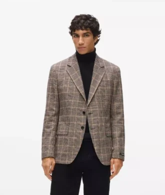 Blazer à carreaux