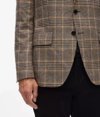 Blazer à carreaux