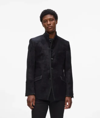 Blazer à col montant
