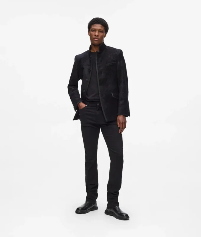 Blazer à col montant