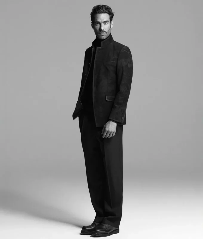 Blazer à col montant