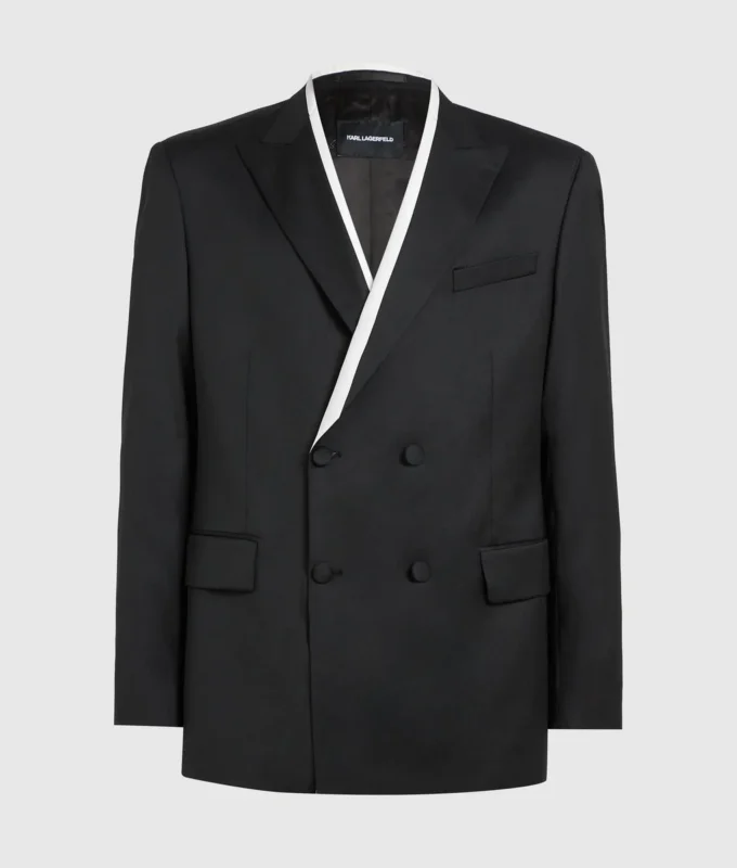 Blazer à passepoil contrasté KL Studio Blazer à passepoil contrasté KL Studio
