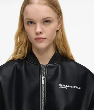 Blouson aviateur en simili cuir