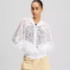 BLOUSON BOMBER BRODÉ ORCHIDÉE
