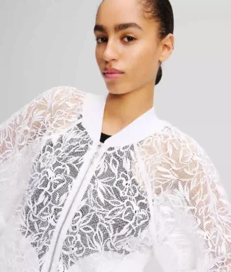 BLOUSON BOMBER BRODÉ ORCHIDÉE
