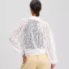 BLOUSON BOMBER BRODÉ ORCHIDÉE