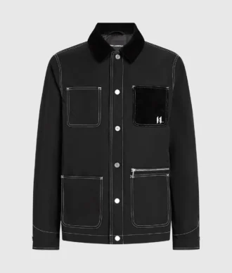 Blouson bomber à coutures contrastées