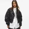 Blouson bomber en satin