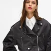 Blouson bomber en satin