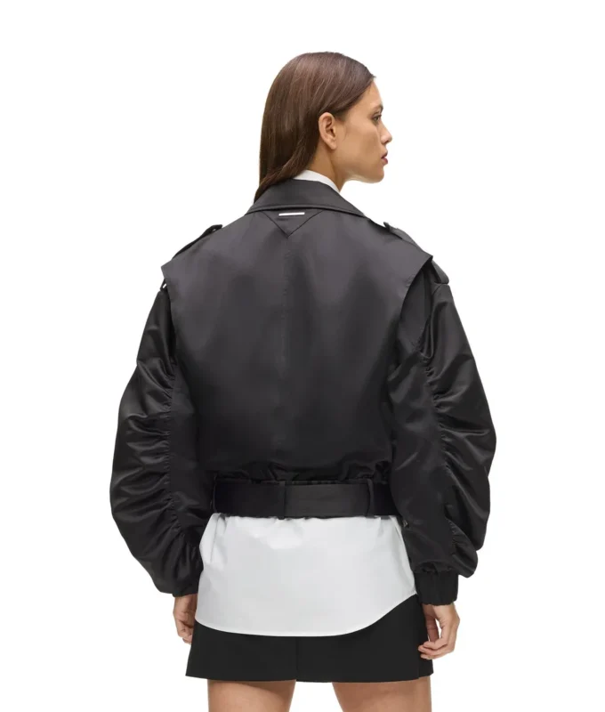 Blouson bomber en satin