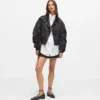 Blouson bomber en satin