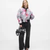 Blouson bomber entièrement peint
