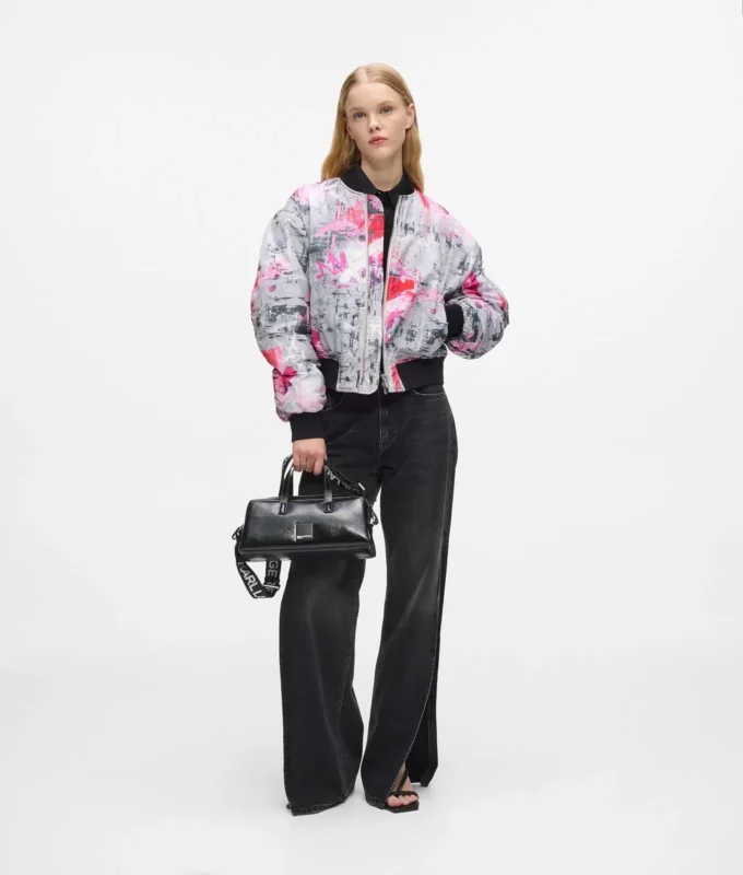 Blouson bomber entièrement peint