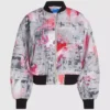 Blouson bomber entièrement peint