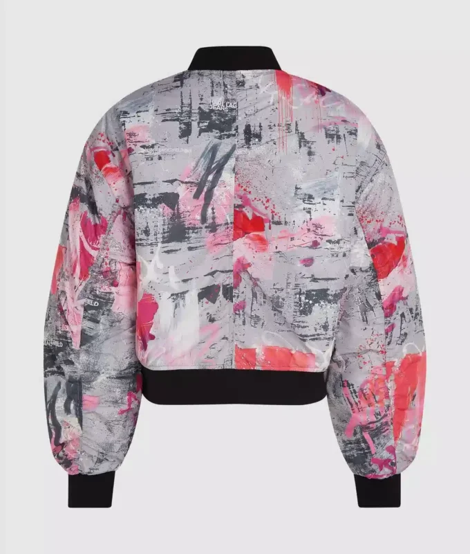Blouson bomber entièrement peint