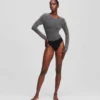 BODY À STRASS MÉTALLIQUES