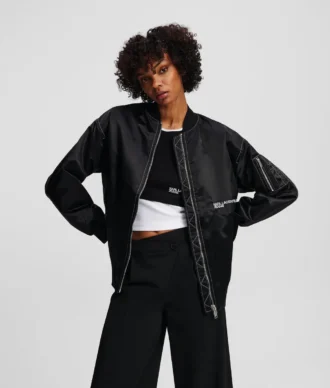 BOMBER OVERSIZED EN SATIN