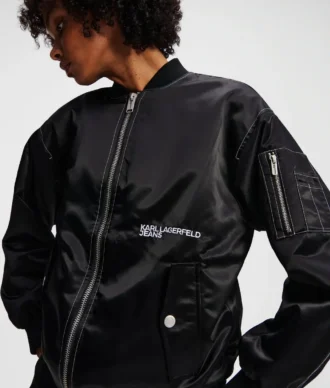 BOMBER OVERSIZED EN SATIN