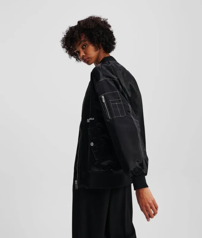 BOMBER OVERSIZED EN SATIN BOMBER OVERSIZED EN SATIN