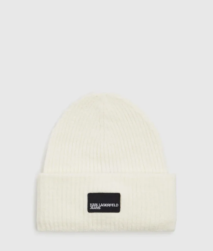 Bonnet long avec patch logo