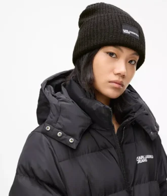 Bonnet long avec patch logo