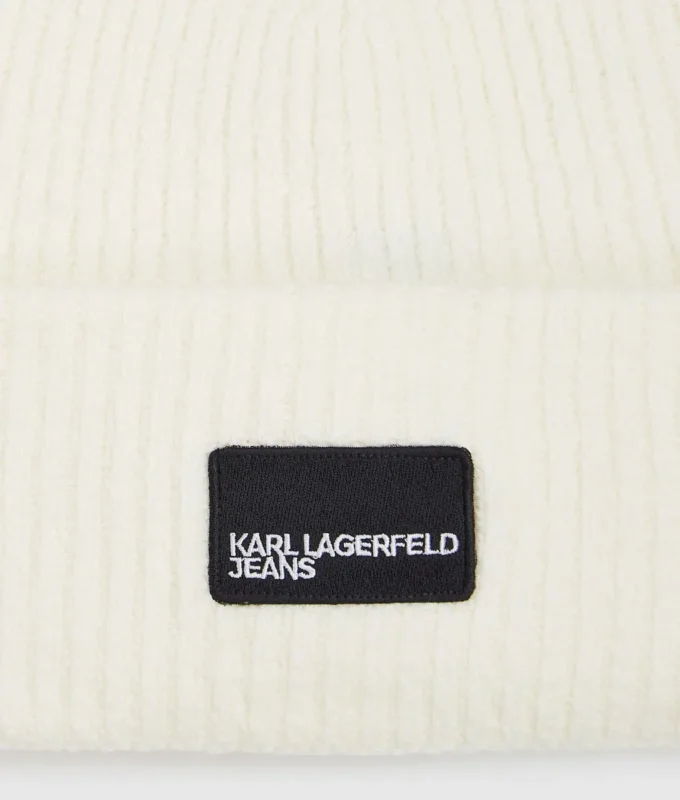 Bonnet long avec patch logo