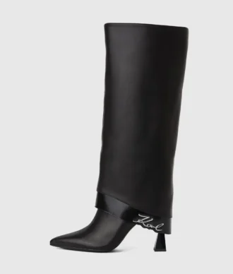 Bottes hautes à revers Debutante