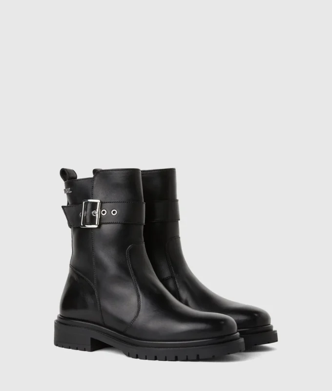 Bottes mi-mollet à boucles Binky