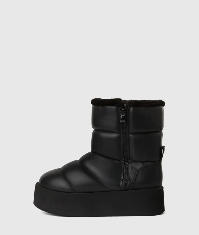 Bottes mi-mollet rembourrées