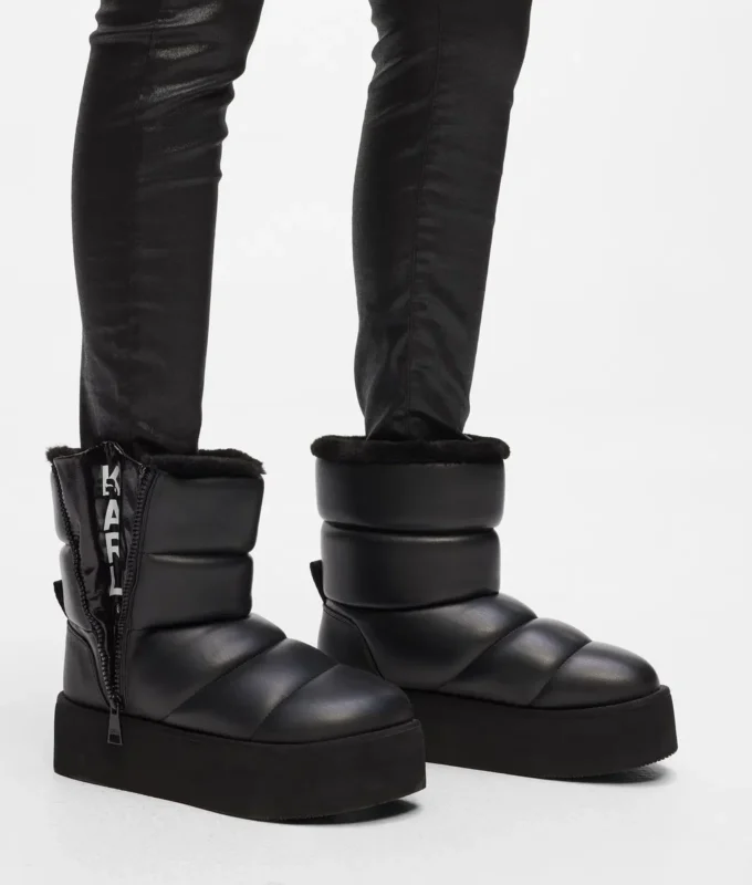 Bottes mi-mollet rembourrées