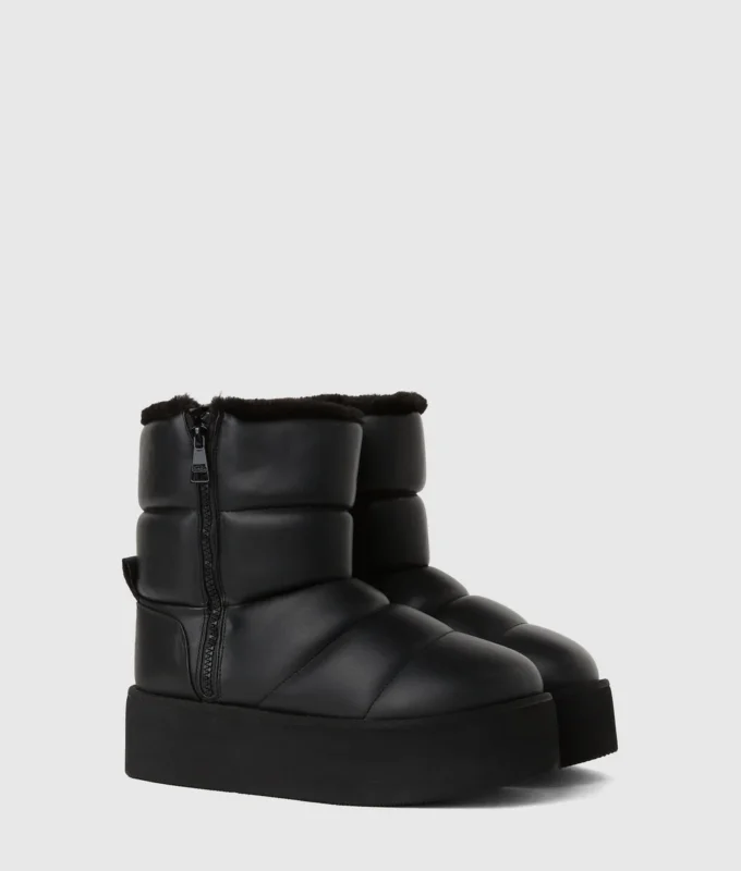 Bottes mi-mollet rembourrées