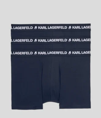 BOXER MONOCHROME AVEC LOGO – LOT DE 3