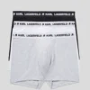 BOXER MONOCHROME AVEC LOGO – LOT DE 3