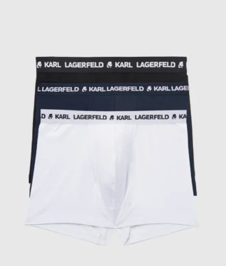 BOXER MONOCHROME AVEC LOGO – LOT DE 3