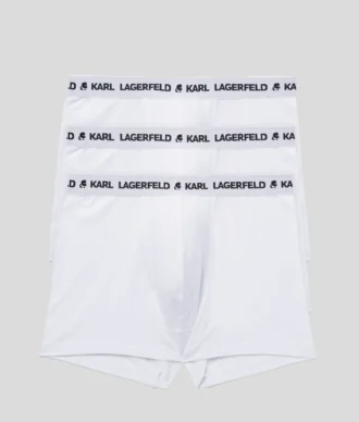 BOXER MONOCHROME AVEC LOGO – LOT DE 3