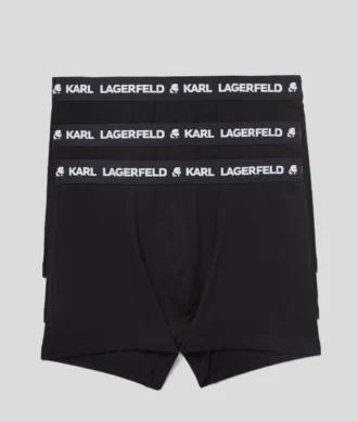 BOXER MONOCHROME AVEC LOGO – LOT DE 3