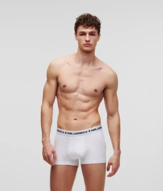BOXER MONOCHROME AVEC LOGO – LOT DE 3