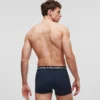 BOXER MONOCHROME AVEC LOGO – LOT DE 3
