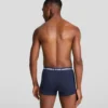BOXER MONOCHROME AVEC LOGO – LOT DE 3