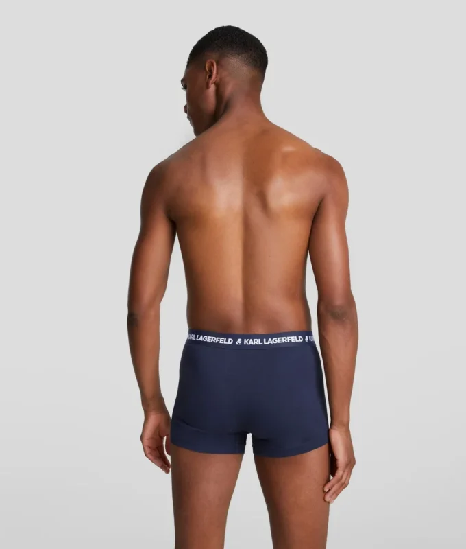 BOXER MONOCHROME AVEC LOGO – LOT DE 3