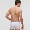 BOXER MONOCHROME AVEC LOGO – LOT DE 3